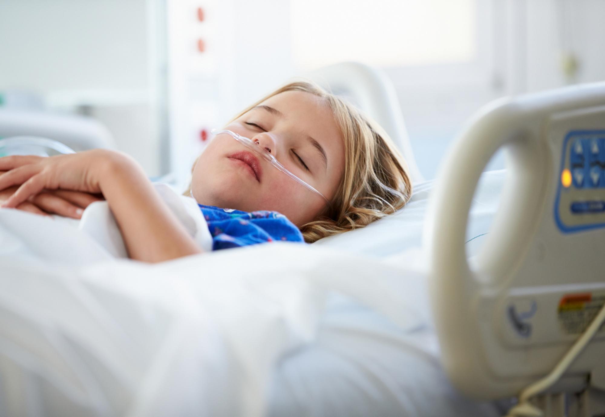 Child in intensive care