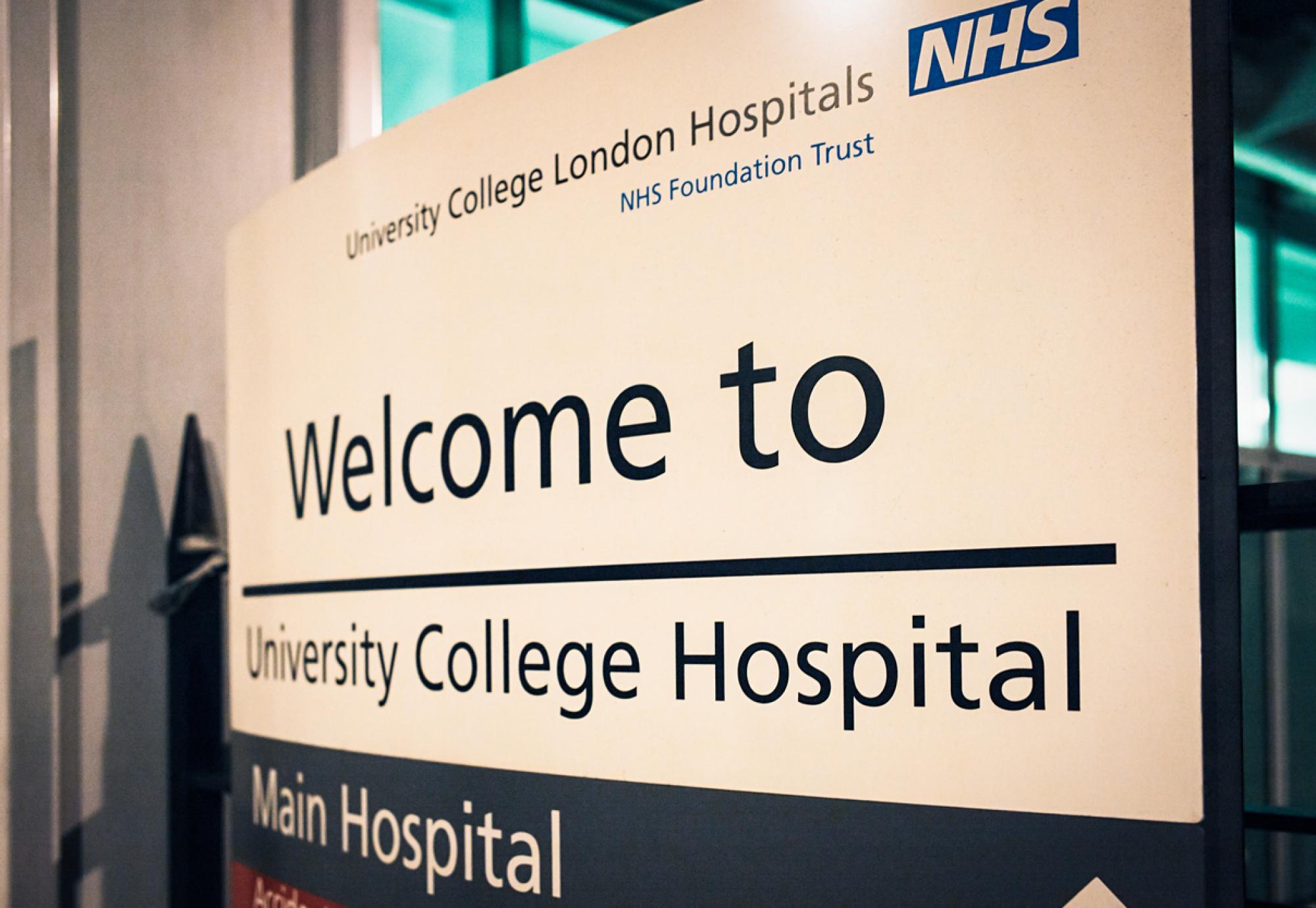 University College London Hospitals NHS Foundation Trust sign