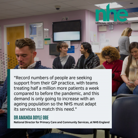 Expanded NHS support available for patients in GP practices across the country