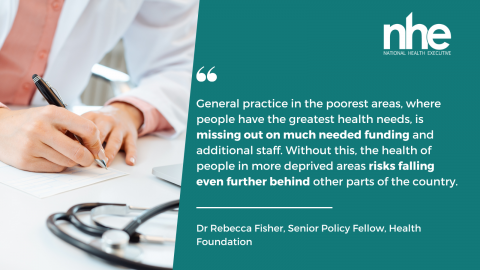 Comment from the Health Foundation's Dr Rebecca Fisher