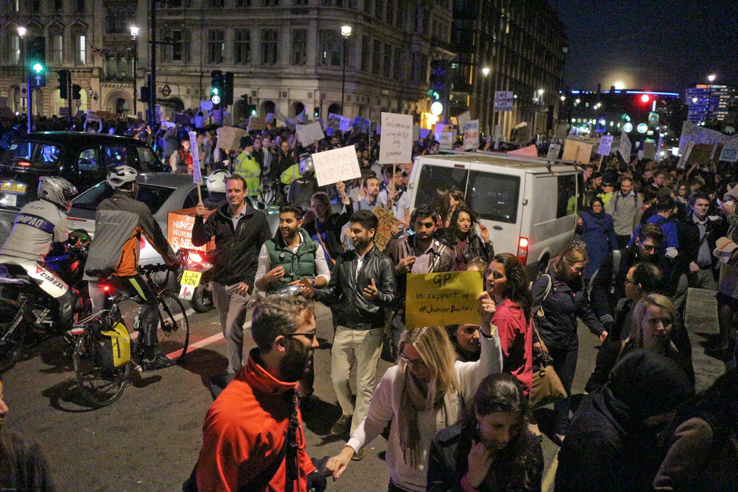 Not Safe - Not fair protest by doctors, junior doctors and medical students in central London 28th September 2015 3. c. Steve Eason Not Safe - Not fair protest by doctors, junior doctors and medical students in central London 28th September 2015 3. c. Steve Eason