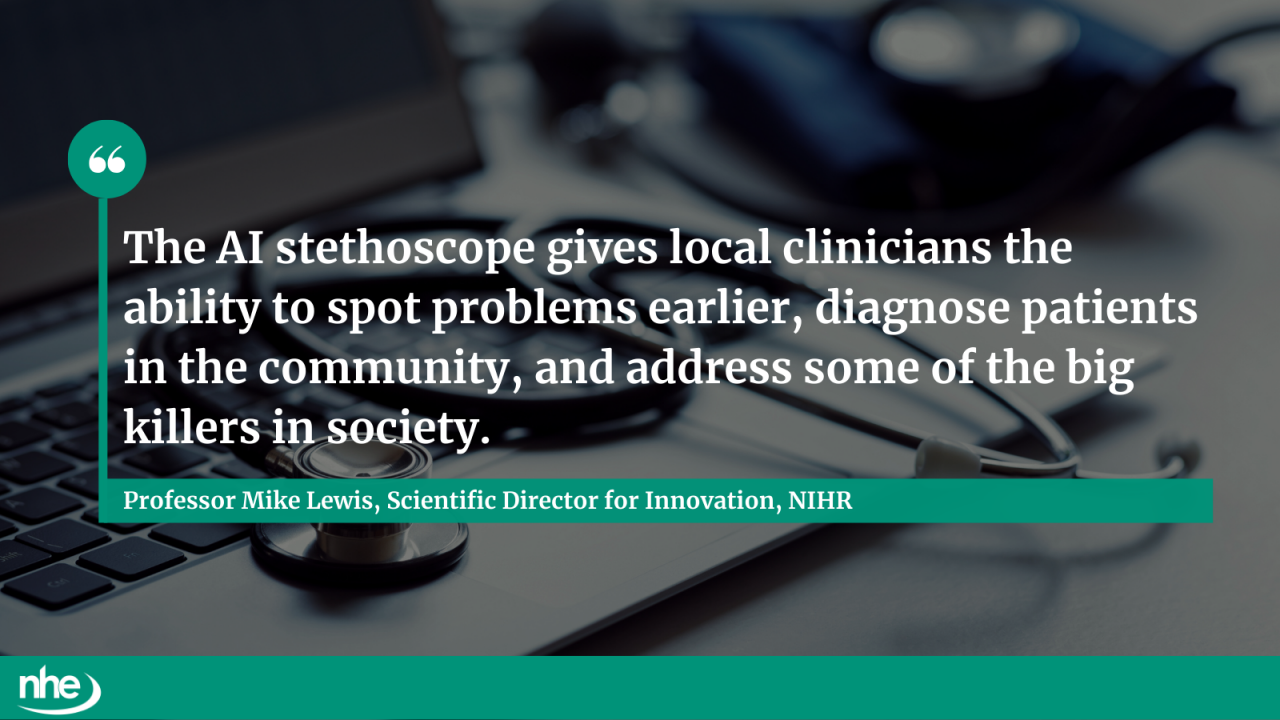 AI stethoscope QUOTE