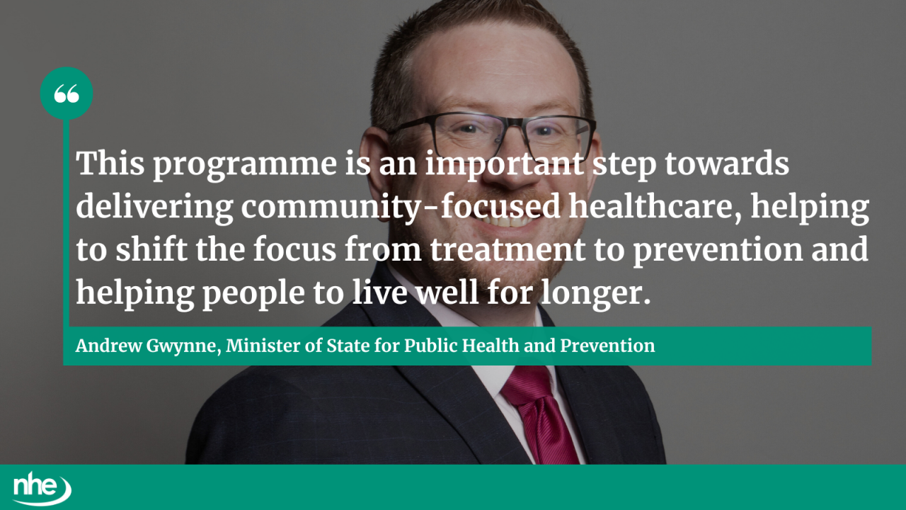 Comment from government minister for public health and prevention, Andrew Gwynne MP