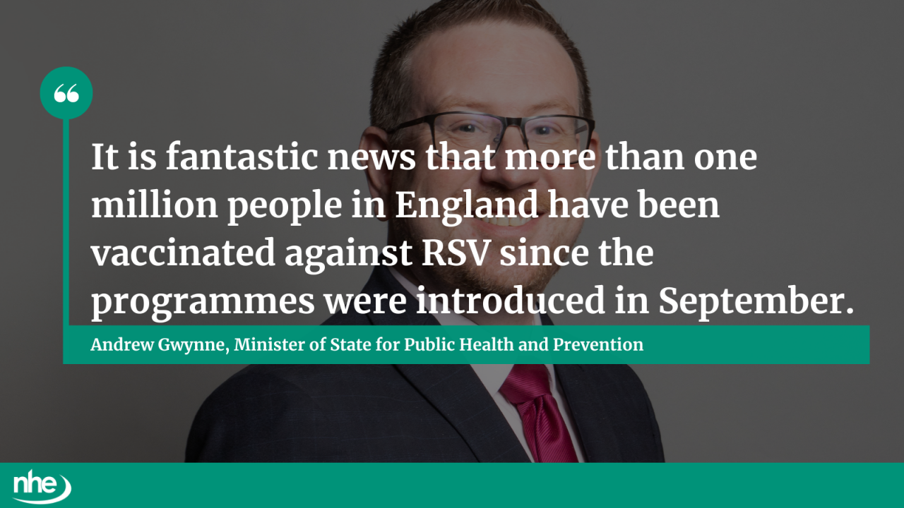 Comment from Andrew Gwynne, minister of state for public health and prevention