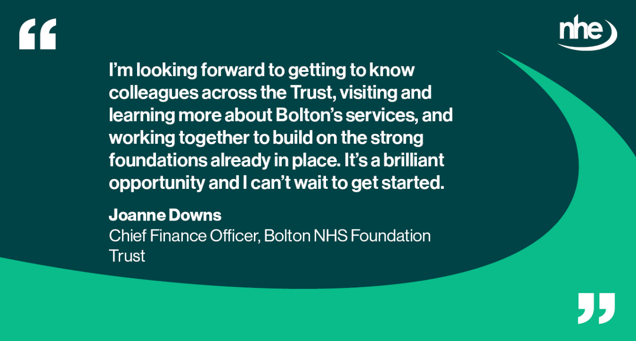 Bolton NHS CFO QUOTE