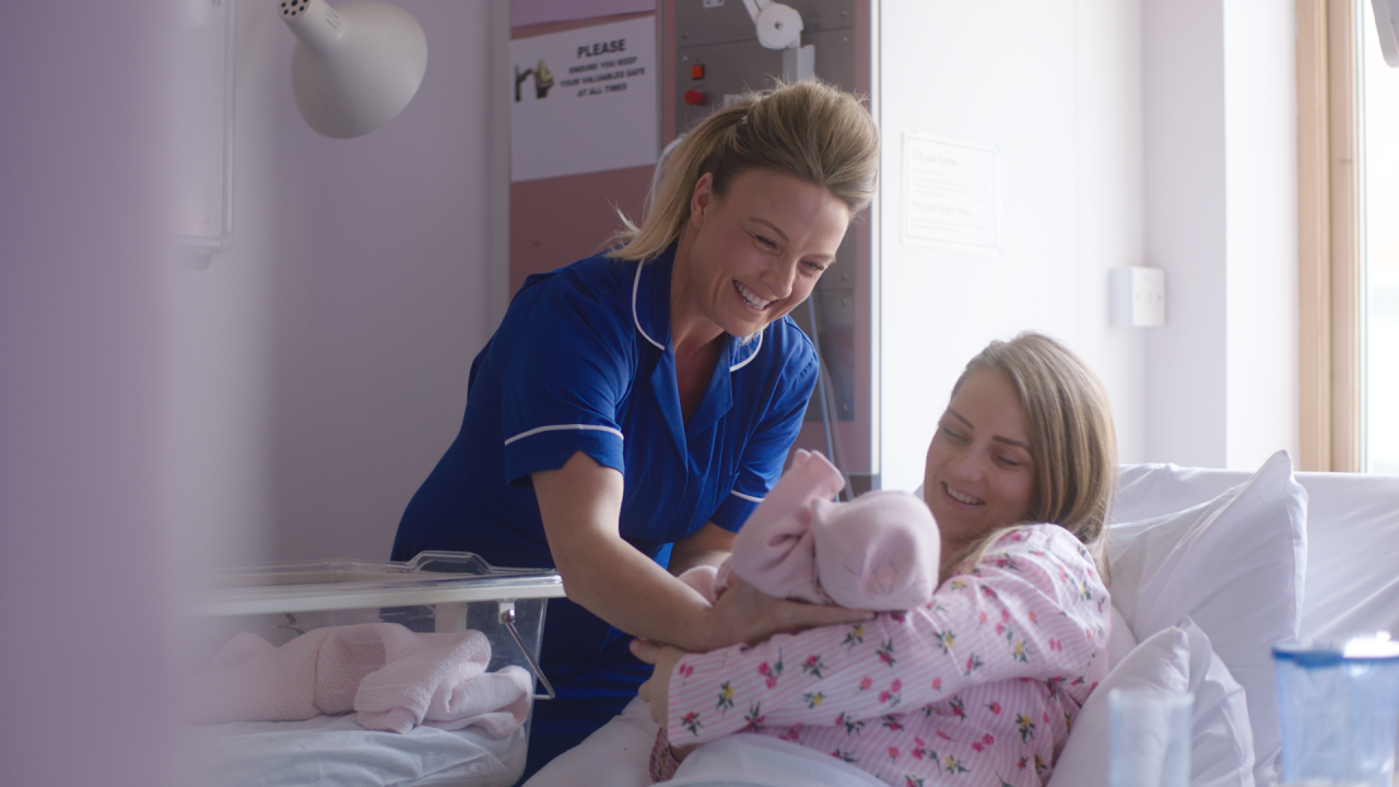 Nurse working in maternity care