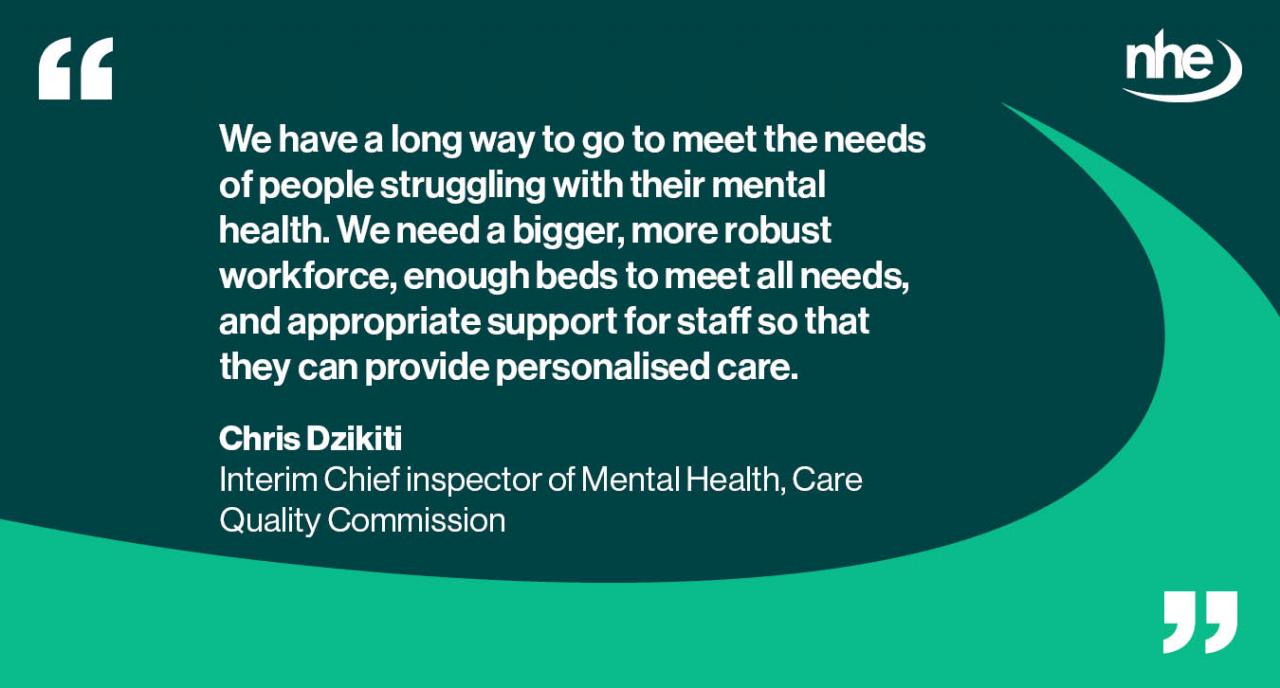 CQC mental health QUOTE