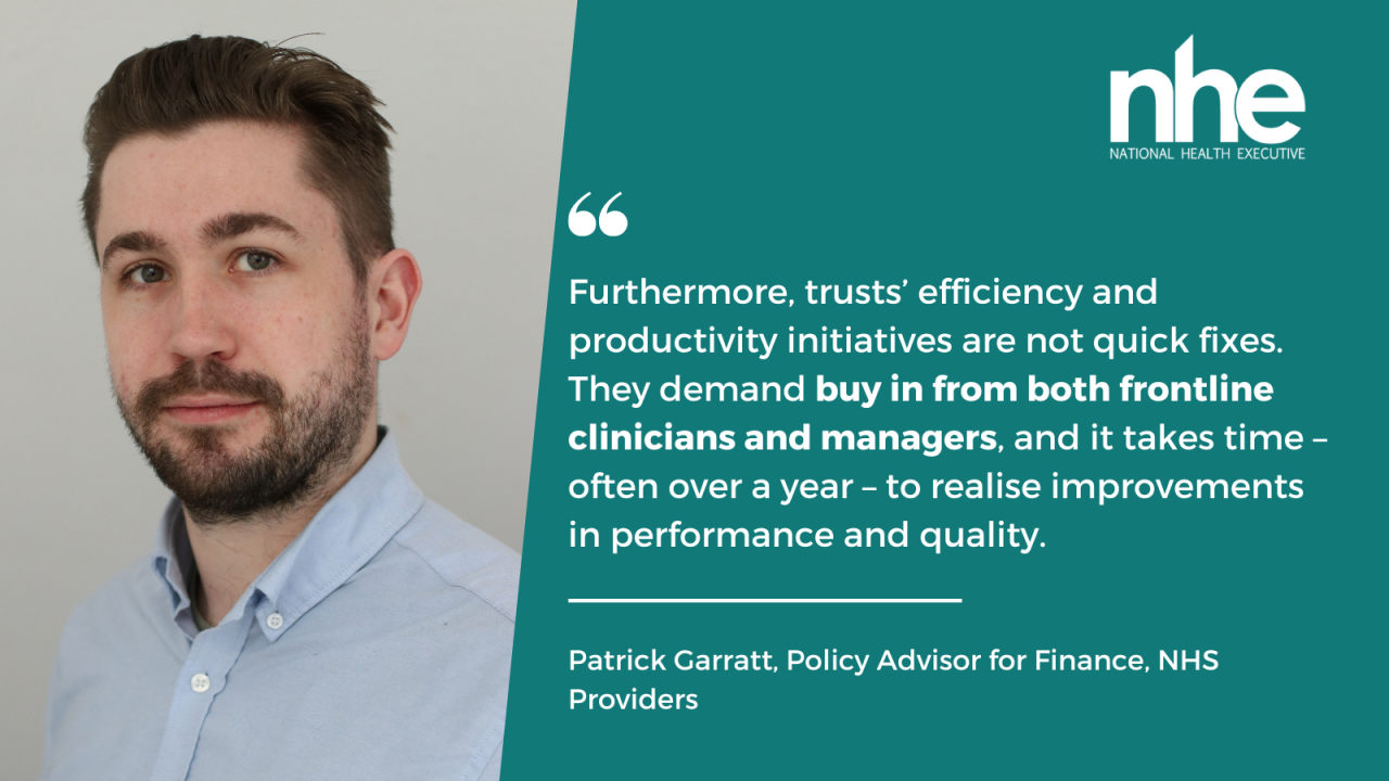 Comment from NHS Providers' Patrick Garratt