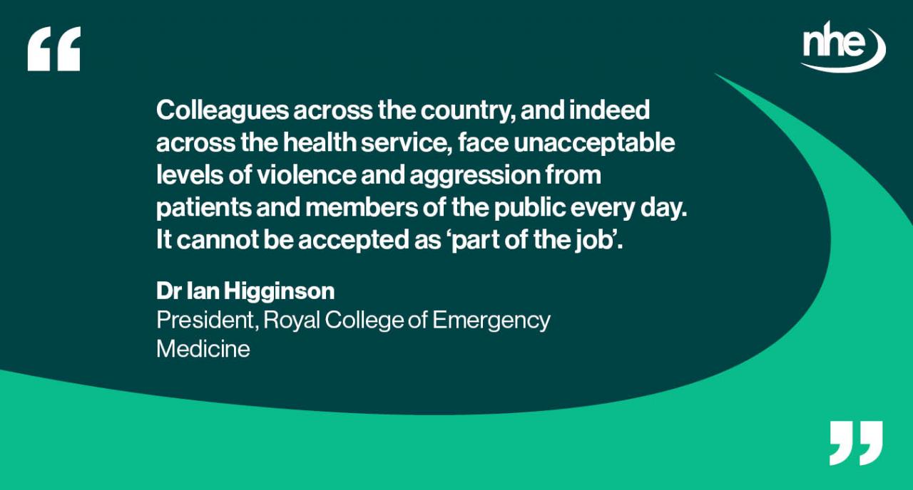 Emergency staff violence QUOTE