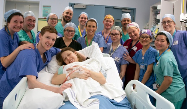 First birth team shot