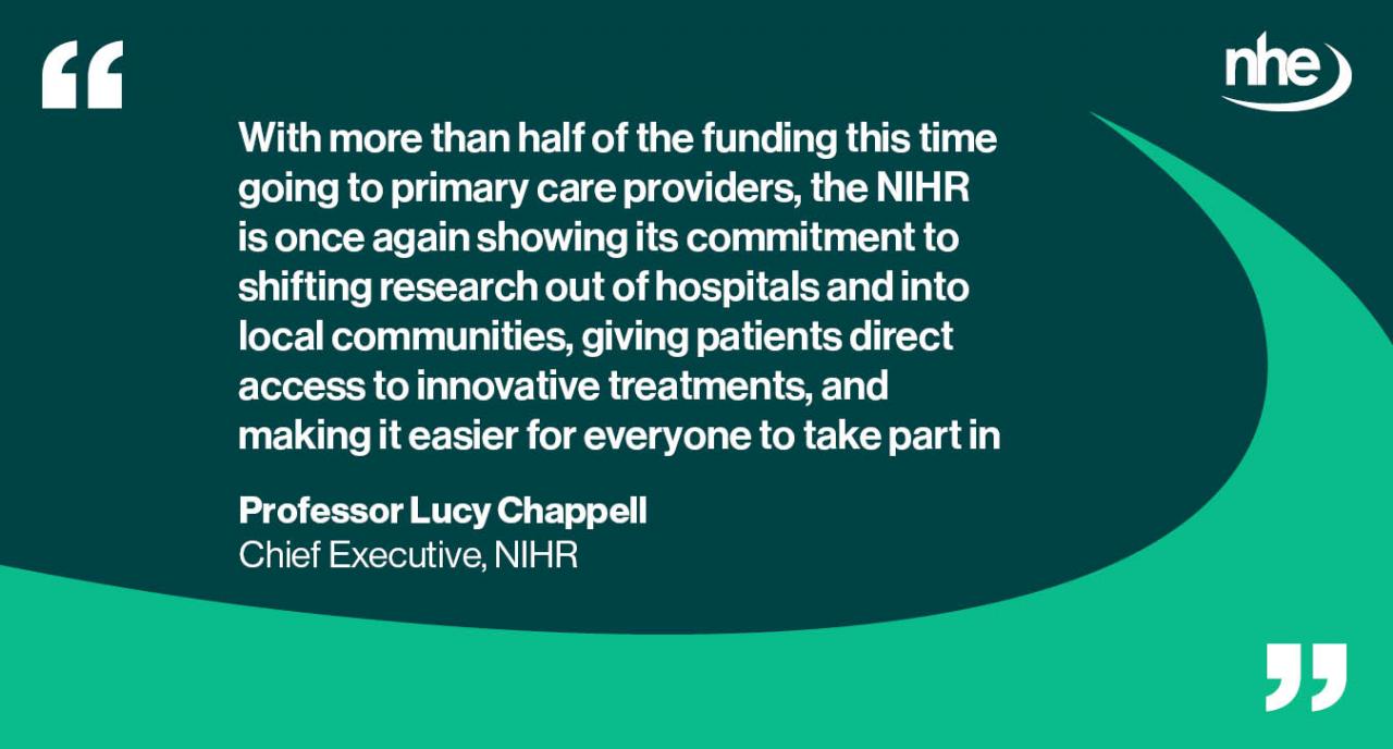 Health research funding QUOTE