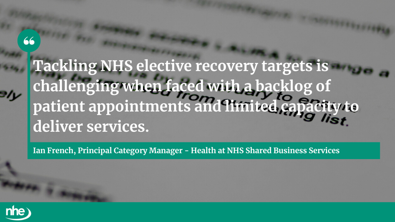 Ian French comment from NHS Shared Business Services