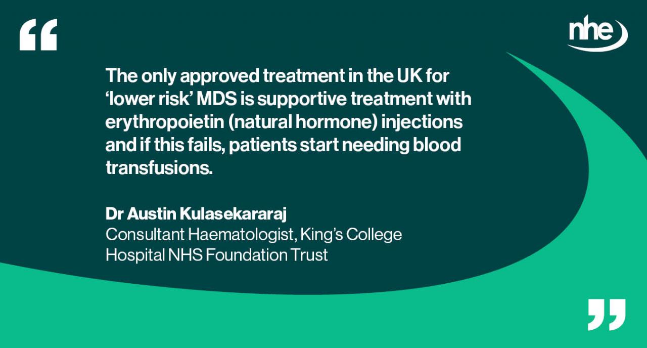 King's blood cancer trial QUOTE
