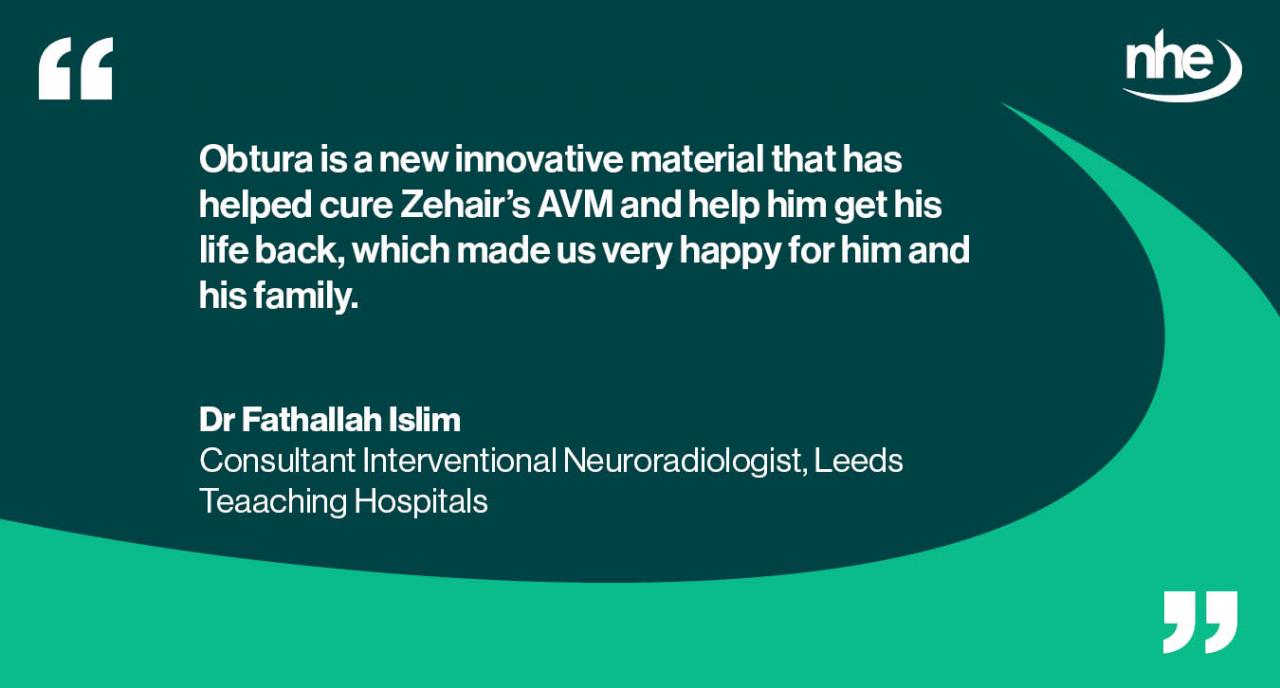 Leeds AVM treatment QUOTE