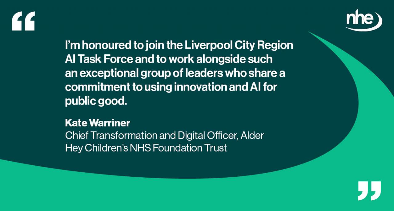 Liverpool AI taskforce Alder Hey QUOTE