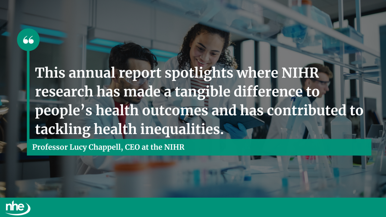 Comment from the NIHR's CEO, Professor Lucy Chappell