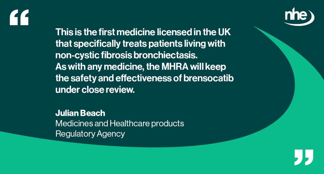 MHRA lung condition QUOTE