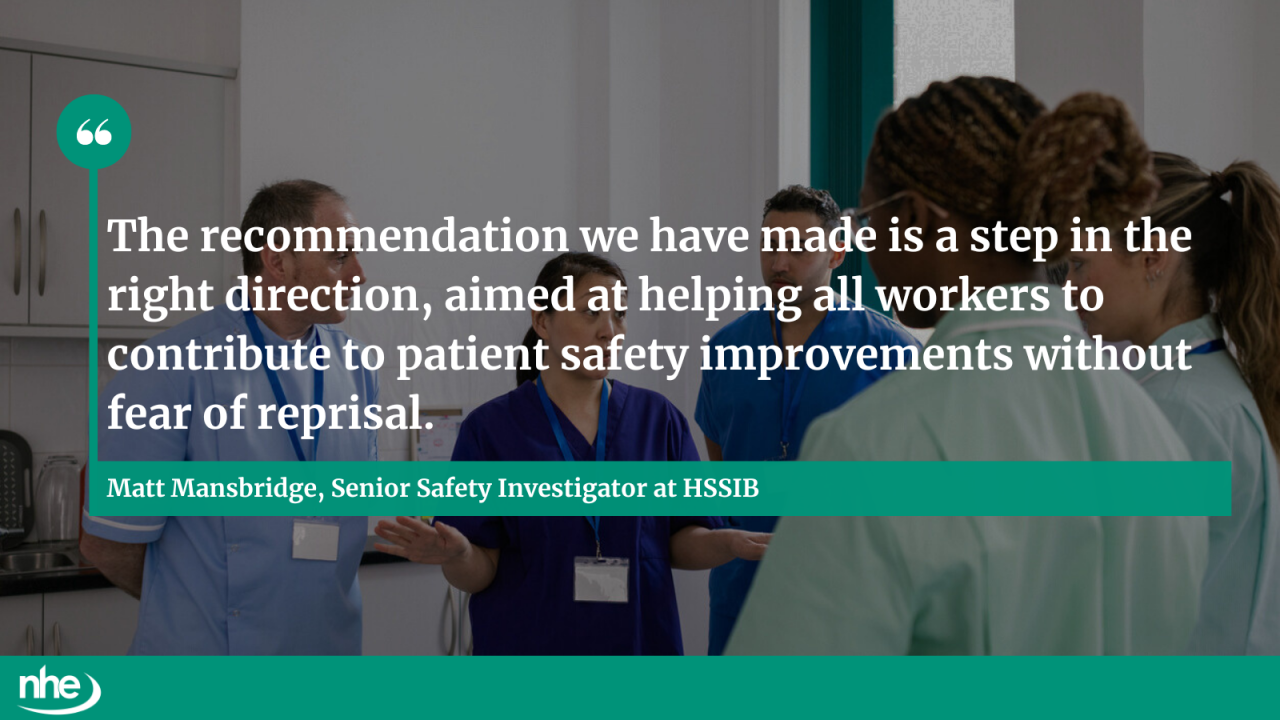 Comment from senior safety investigator at HSSIB, Matt Mansbridge