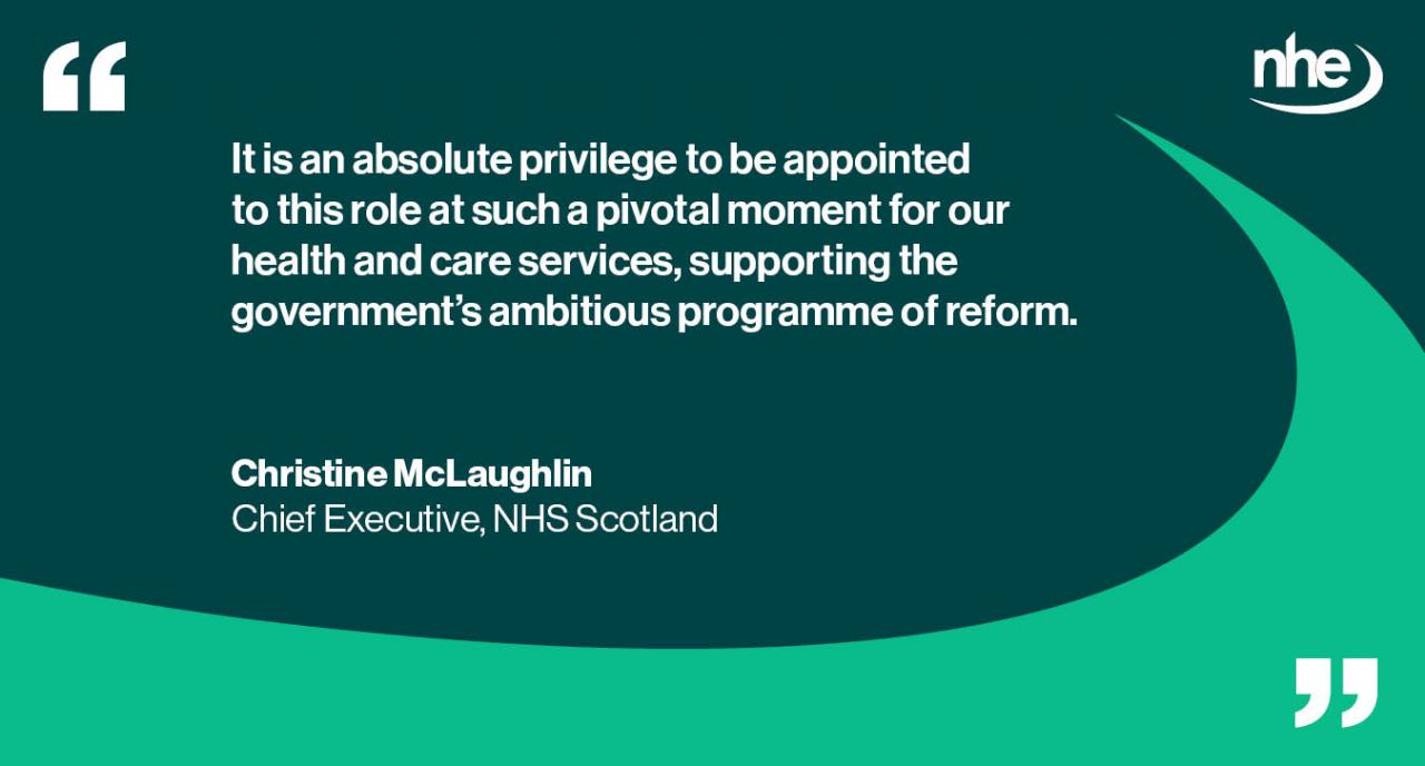 NHS Scotland Chief Exec QUOTE