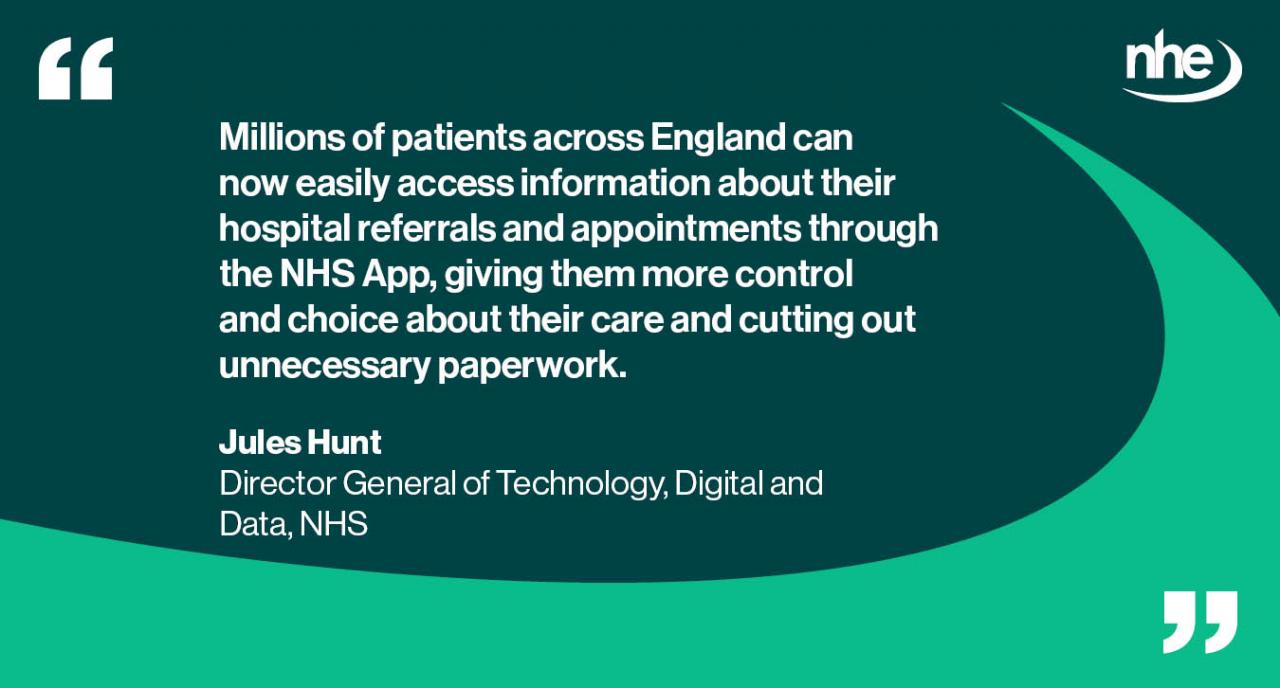 NHS app access QUOTE