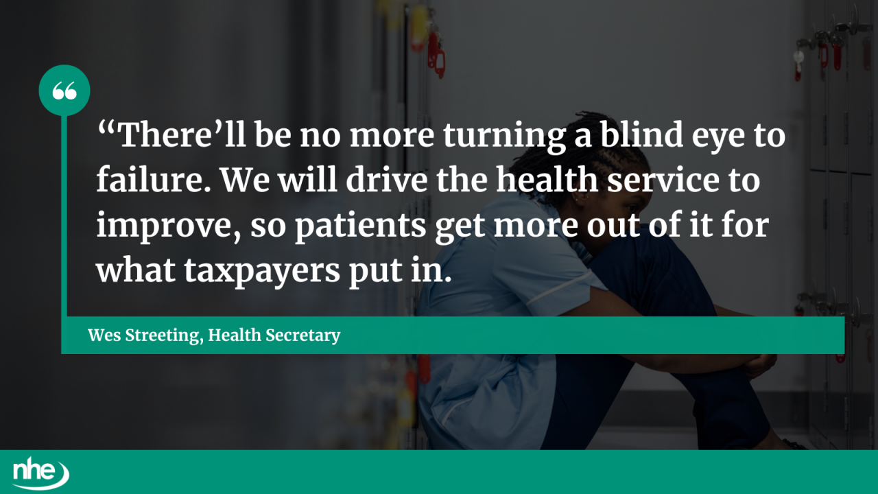 Quote from health secretary Wes Streeting