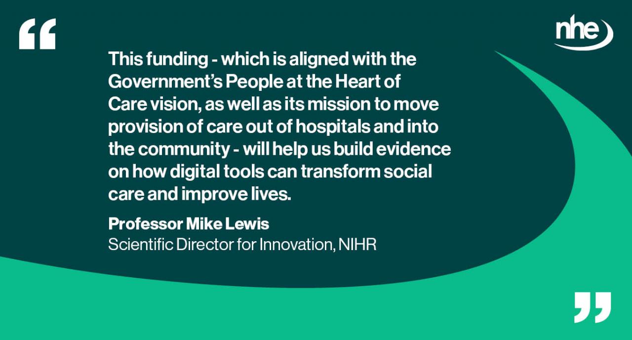 NIHR innovation funding QUOTE