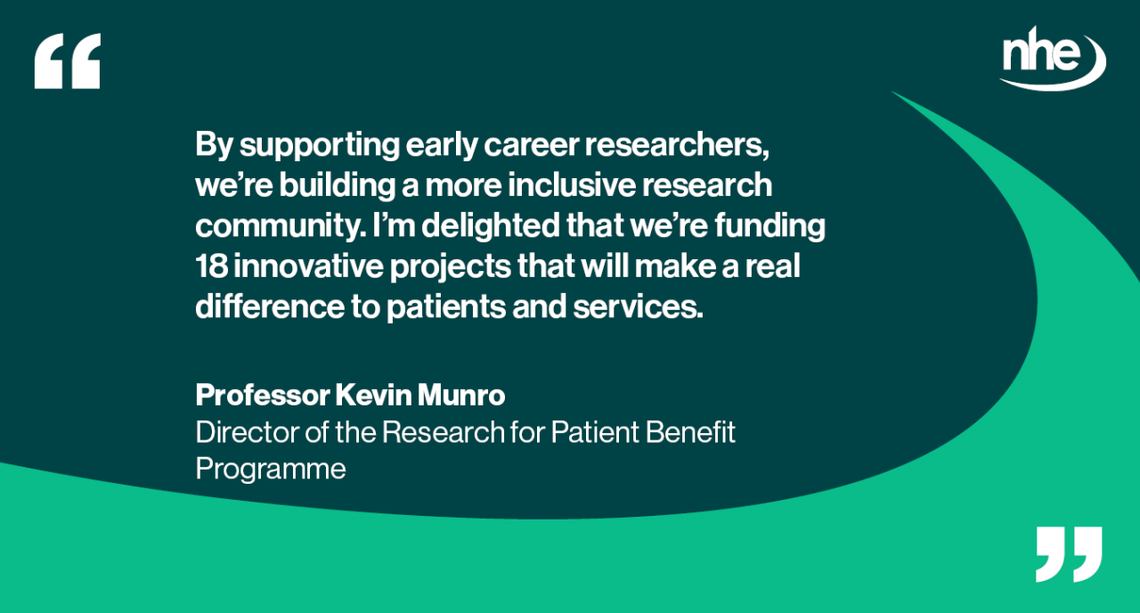 NIHR research funding QUOTE