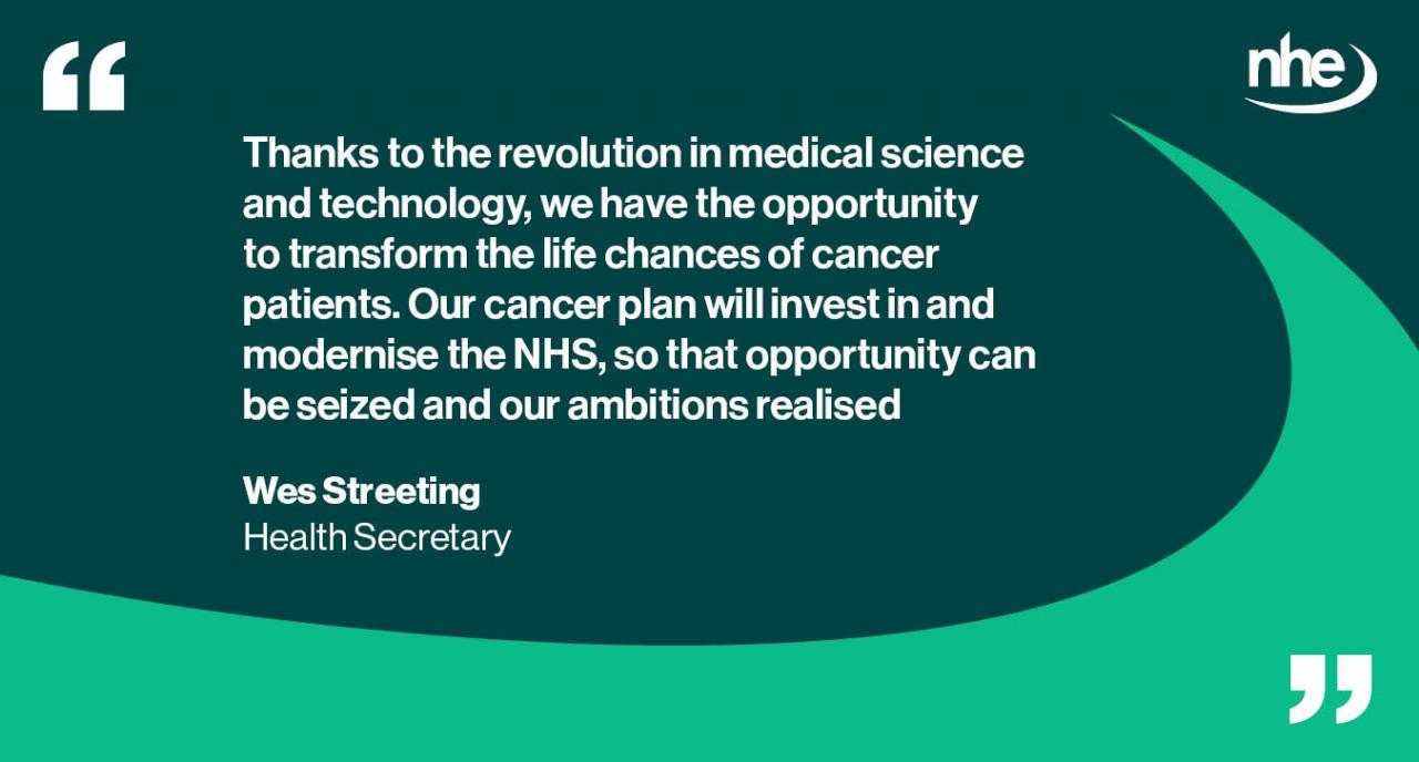 National cancer plan QUOTE