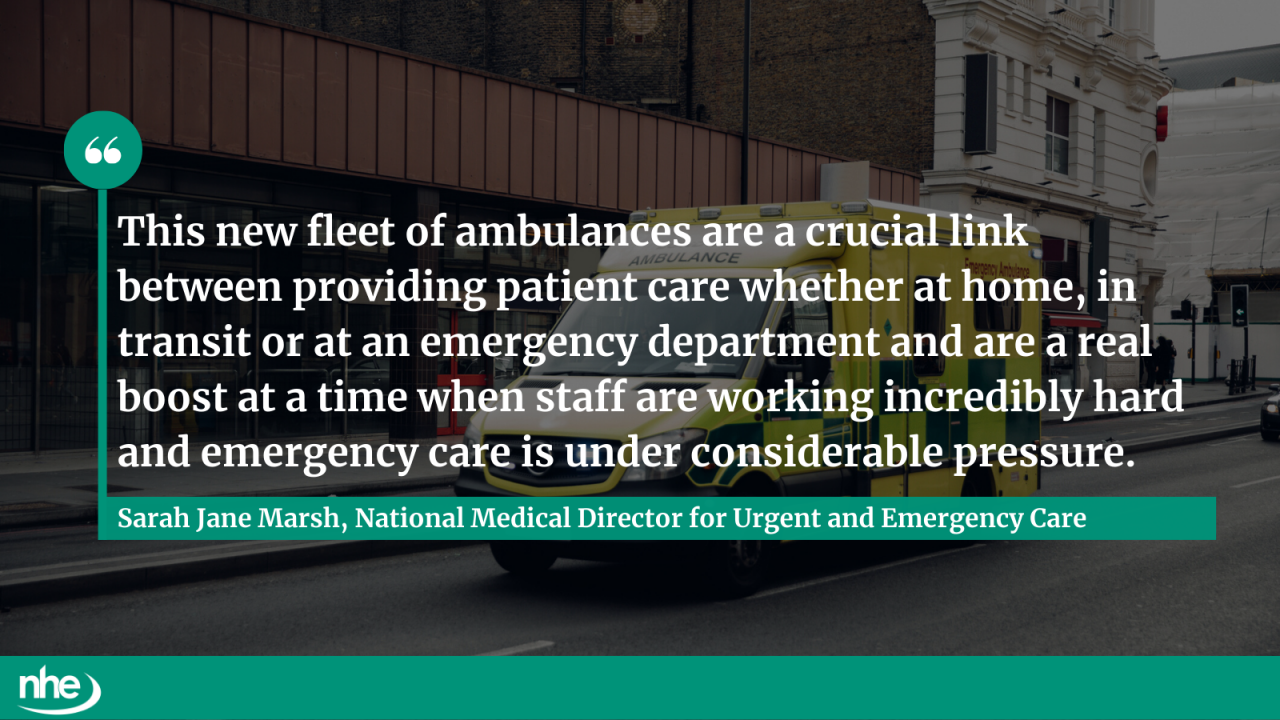 New ambulances QUOTE