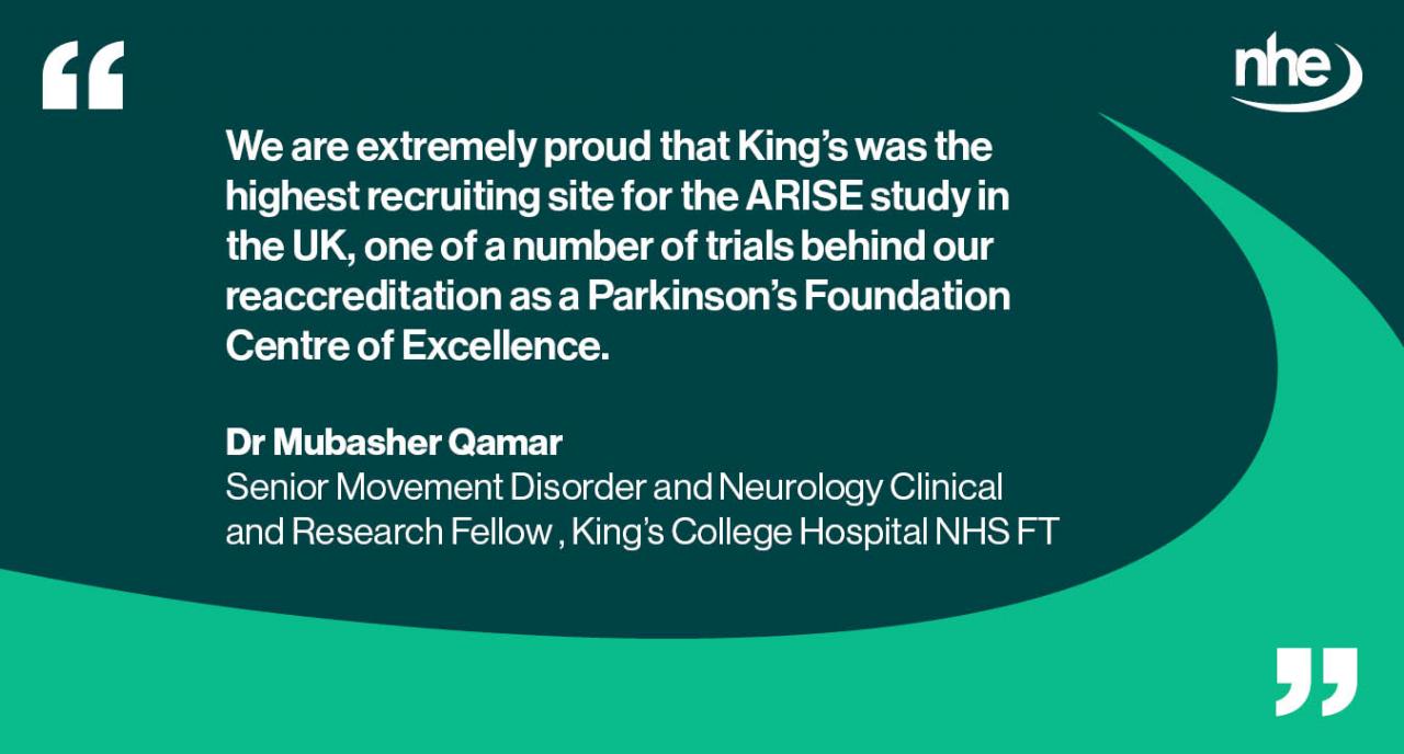Parkinson's trial QUOTE
