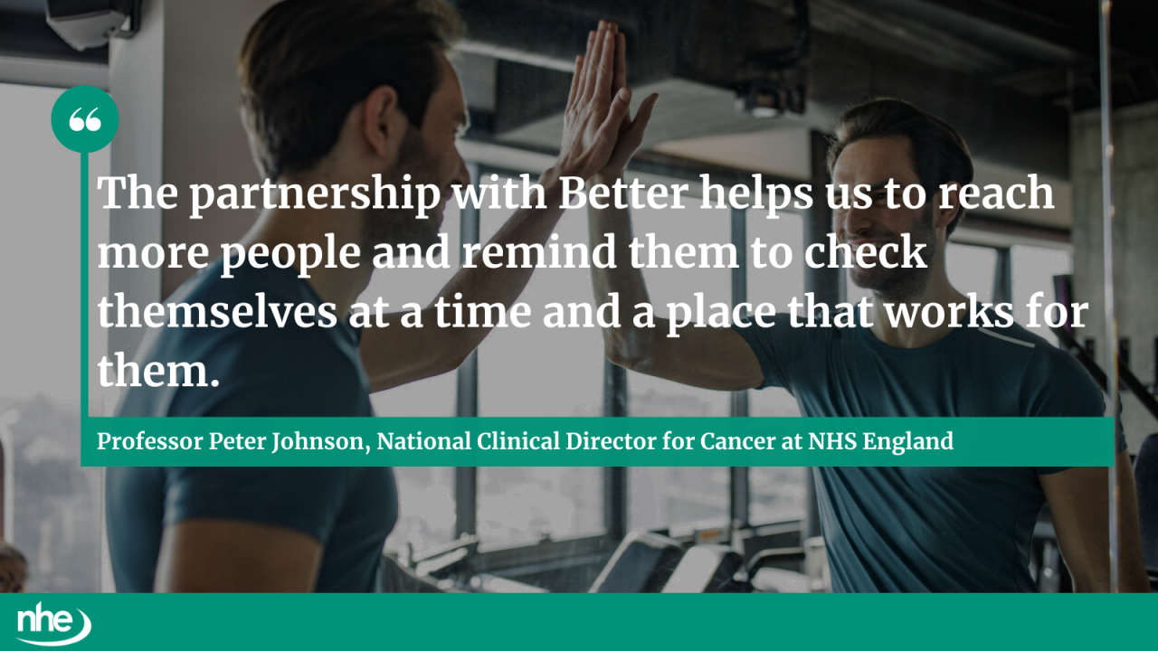Comment from NHS cancer chief Professor Peter Johnson