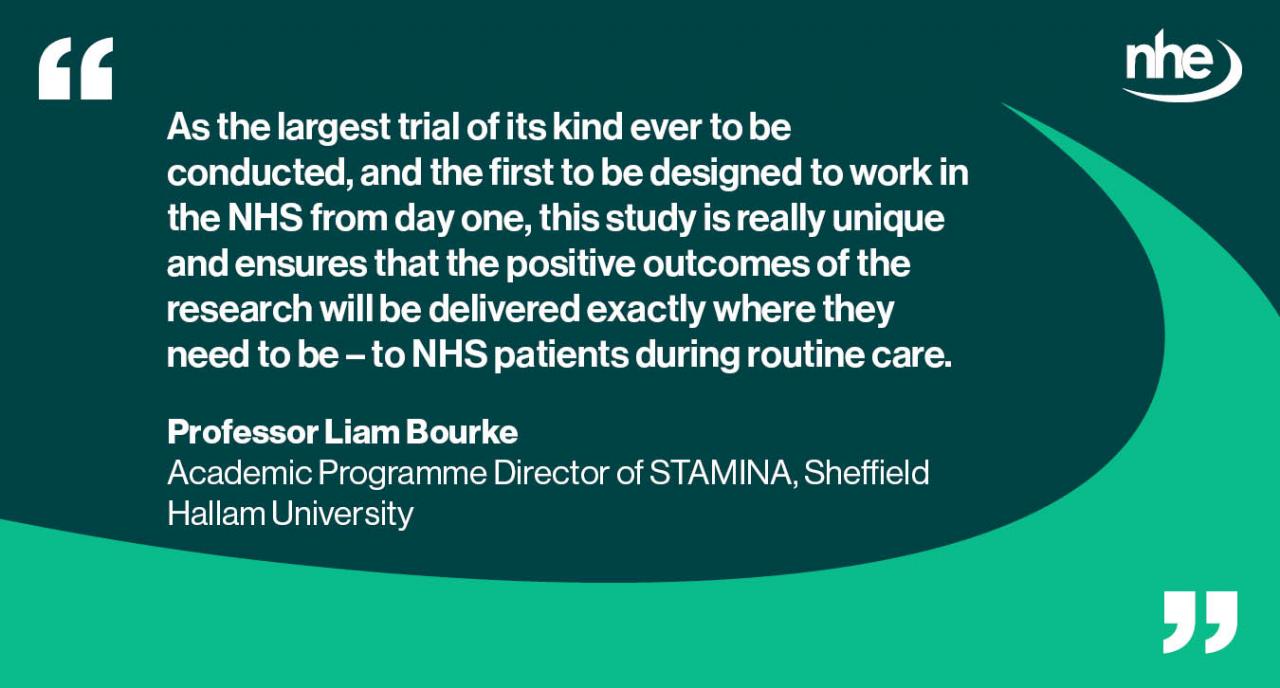 Prostate cancer exercise trial QUOTE