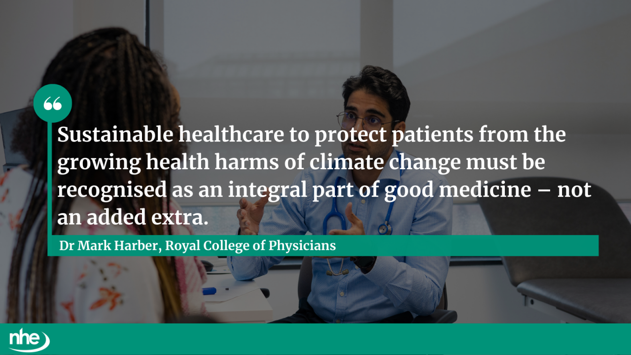 RCP sustainable healthcare QUOTE