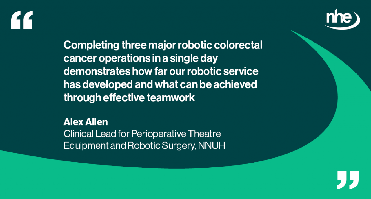 Robotic surgery milestone QUOTE