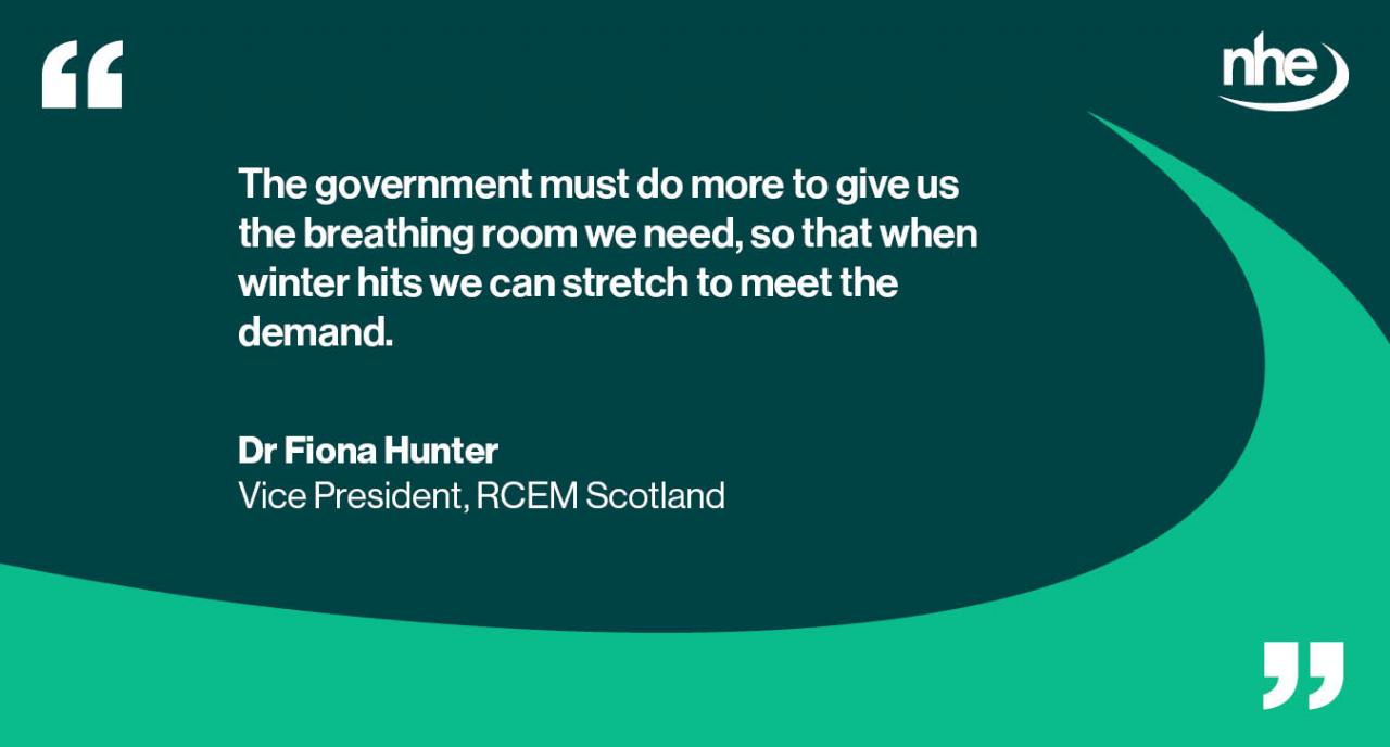 Scotland A&E winter warning QUOTE