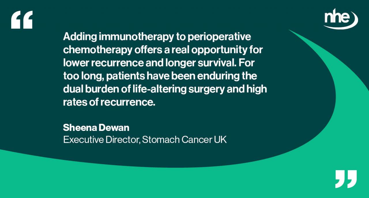 Stomach cancer treatment QUOTE