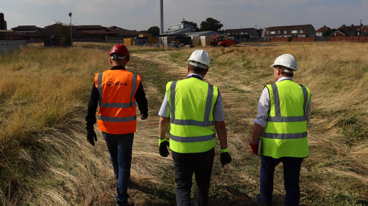 The site of the works at the University Hospital of Hartlepool
