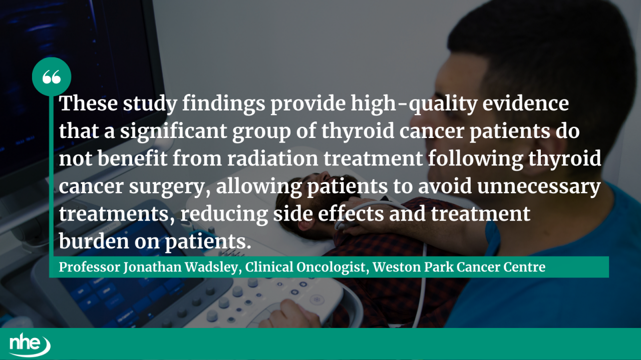 Thyroid cancer study QUOTE