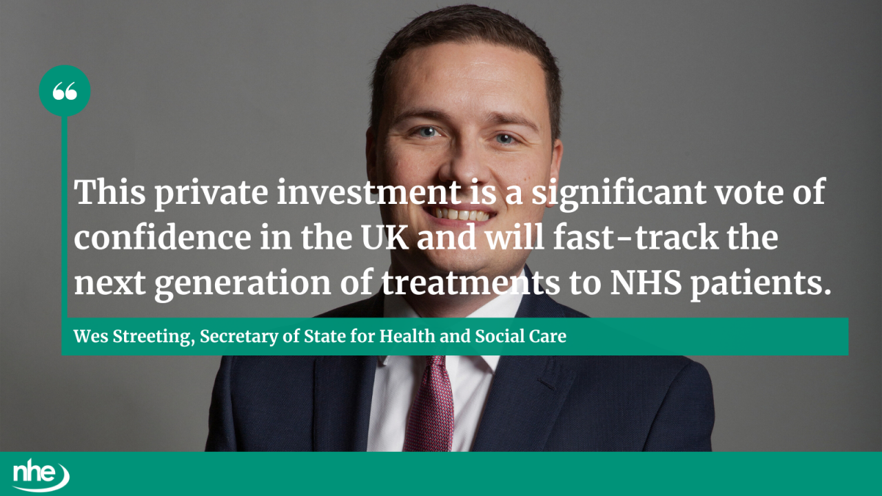 Comment from health secretary Wes Streeting