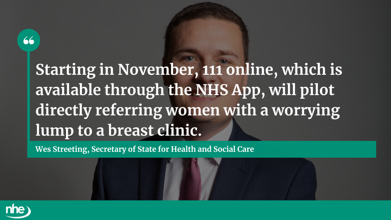 Comment from Wes Streeting, secretary of state for health and social care