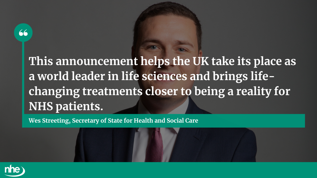 Comment from Wes Streeting, secretary of state for health and social care
