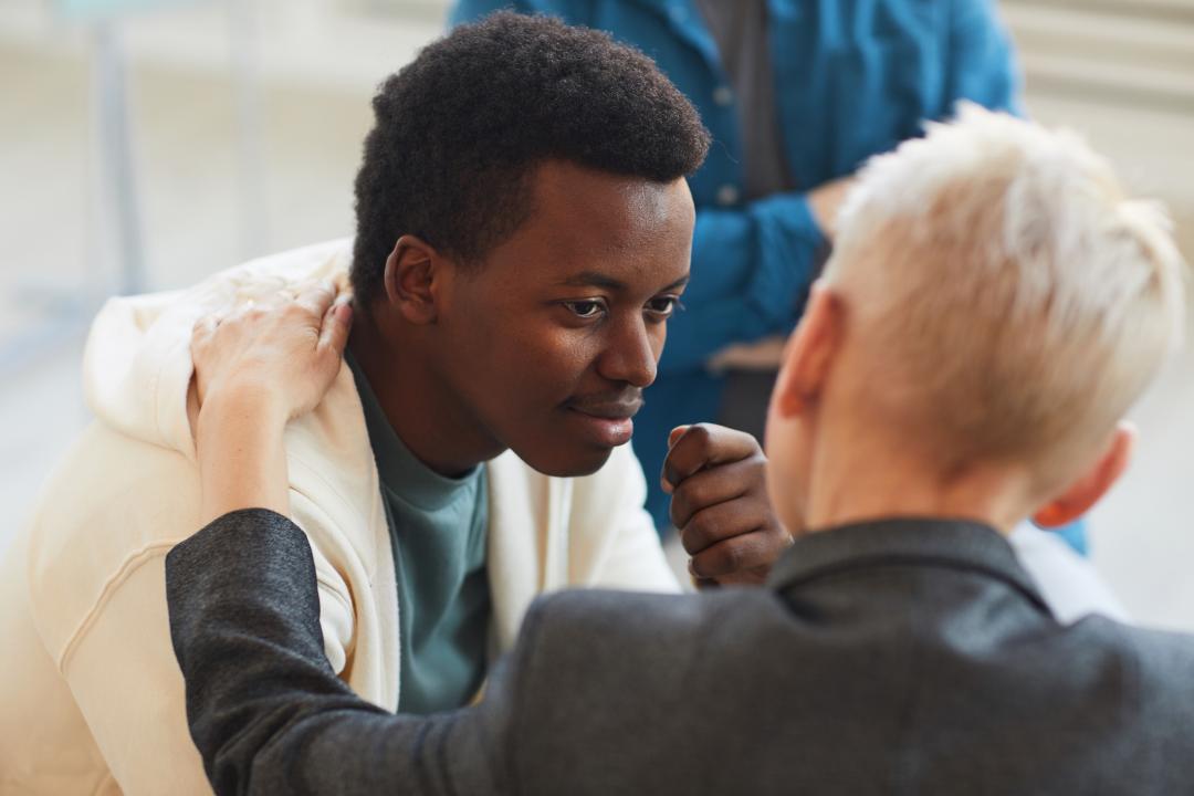 Young man getting therapy