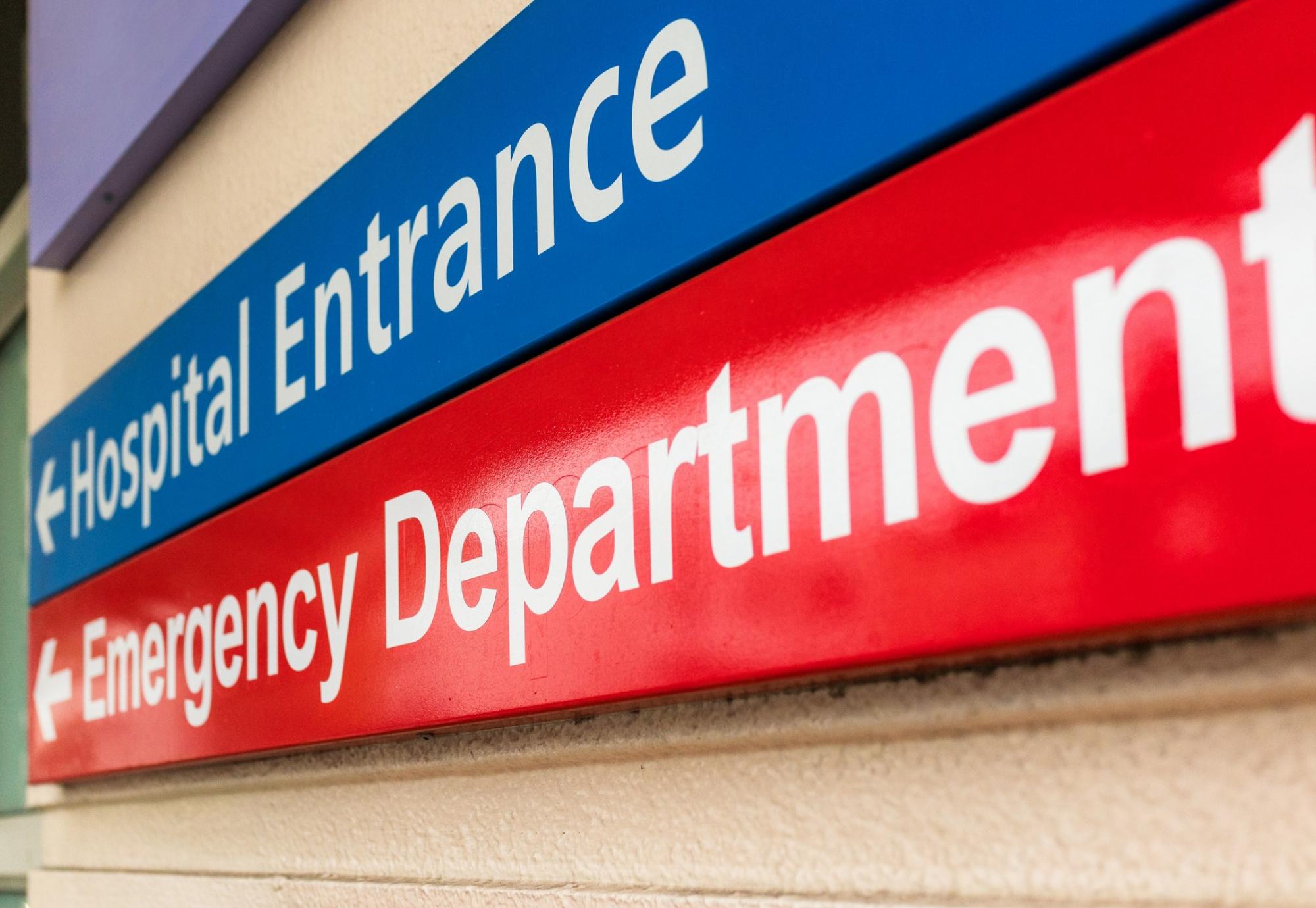 Emergency Department sign