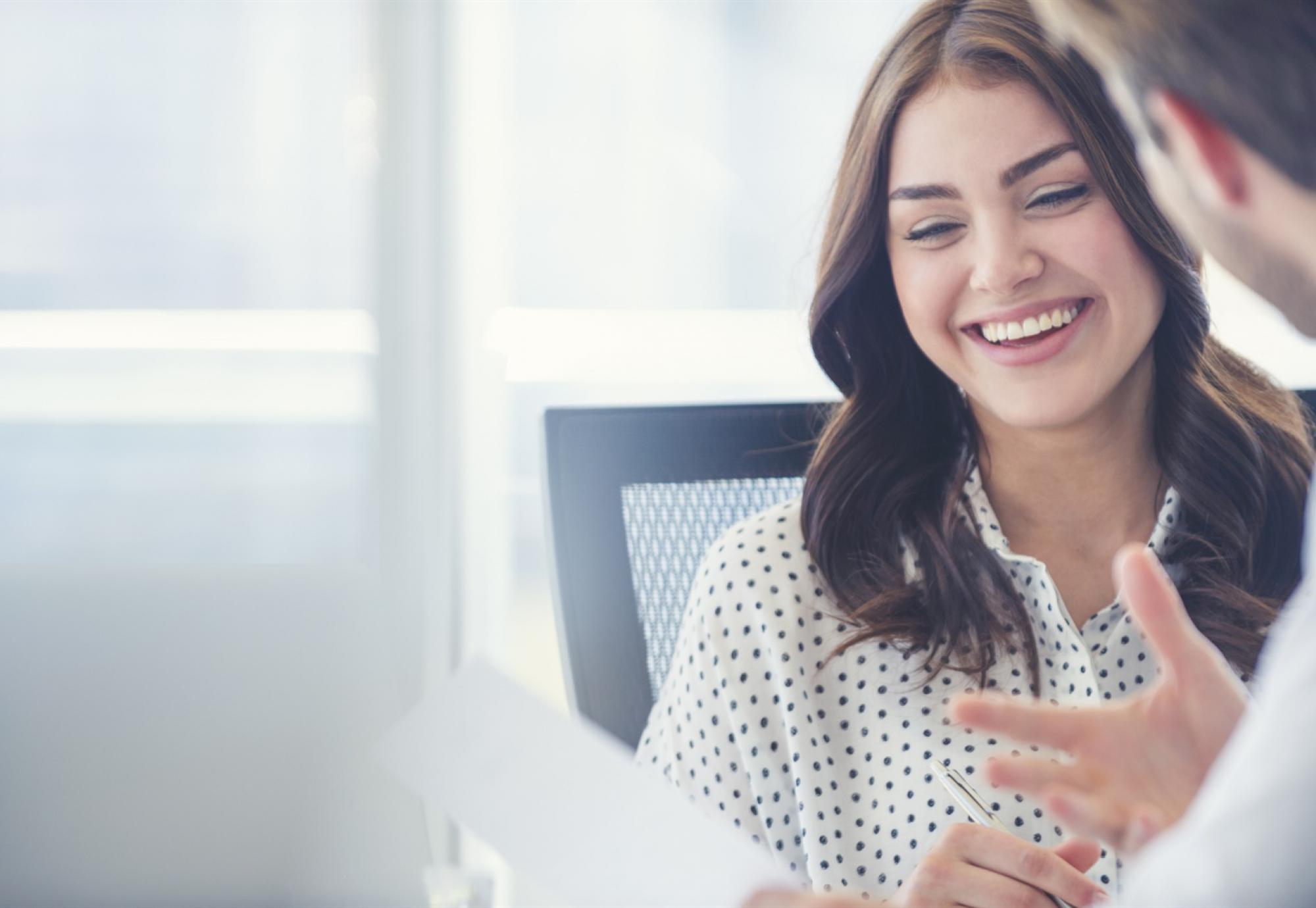 Smiling young woman