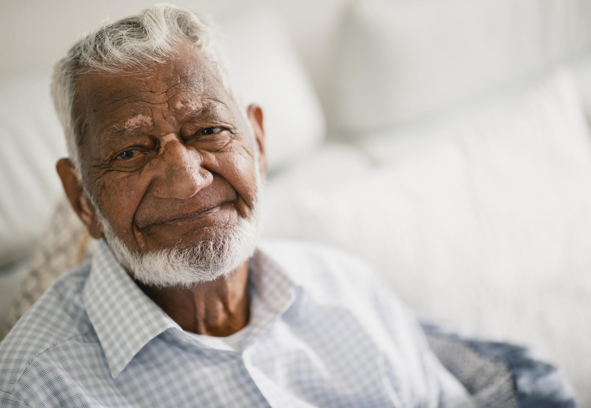 Elderly man from a BAME background
