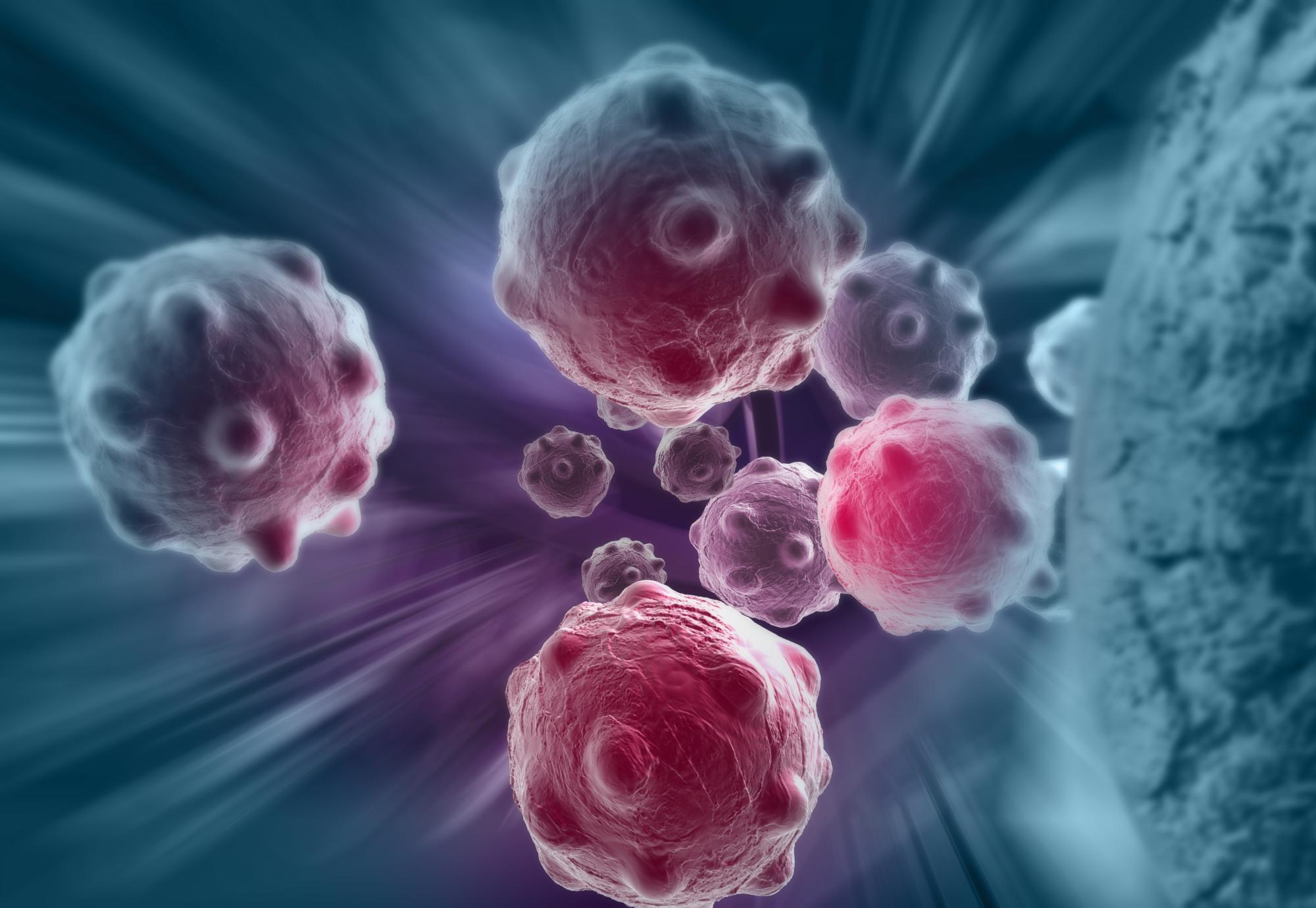 Artist impression of cancer cells