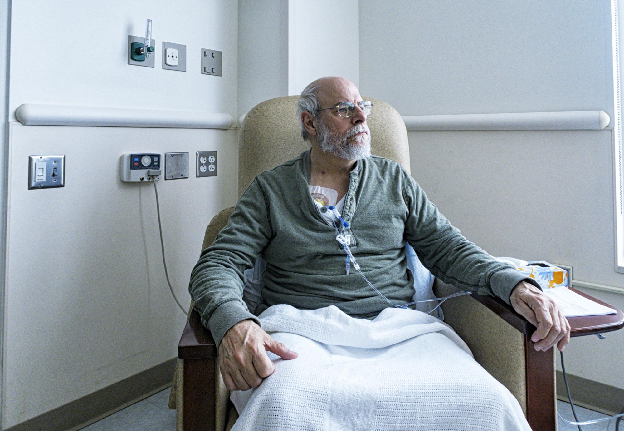 Cancer patient receiving chemotherapy