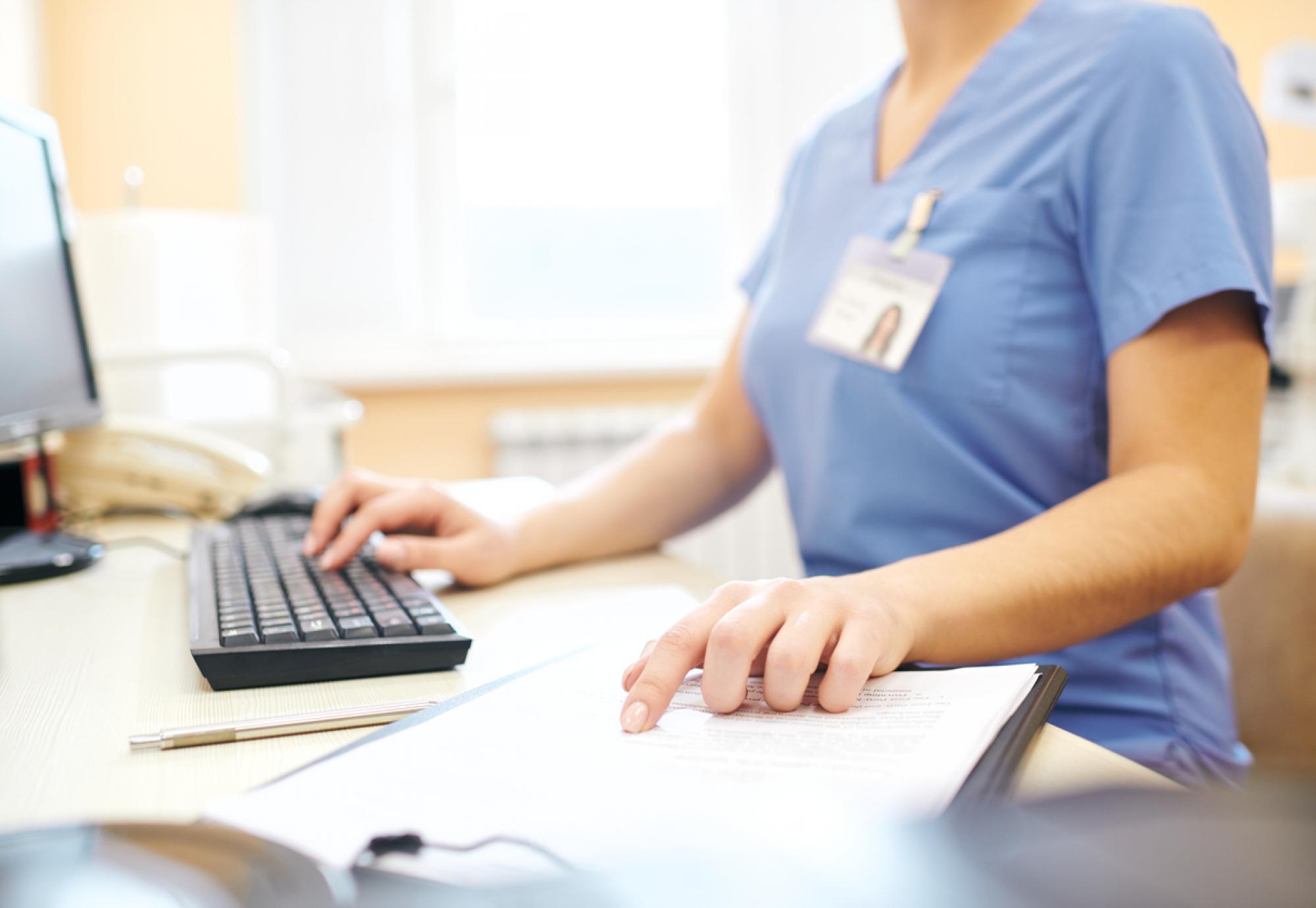 Nurse and computer