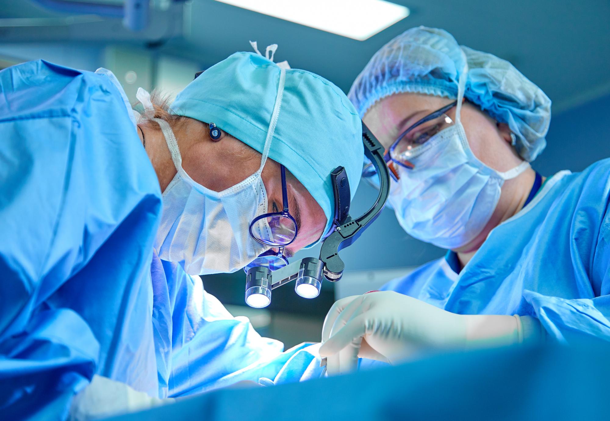 Two surgeons performing a procedure