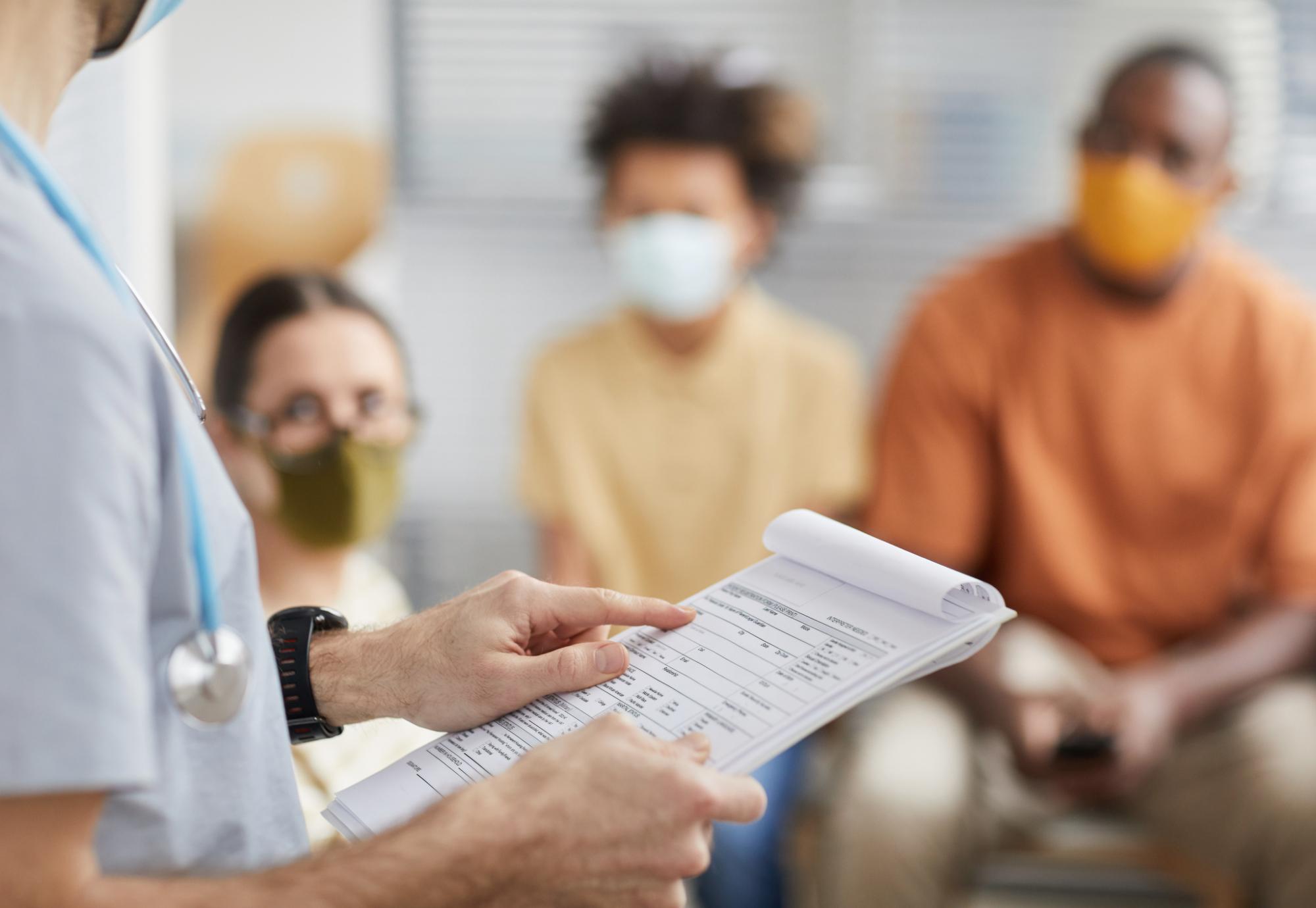 patients talking to doctors